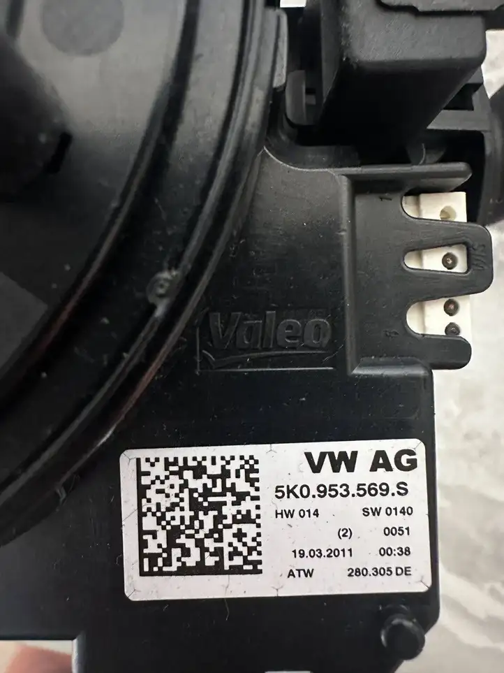 Volkswagen PASSAT B7 (2011 - 2014) 3C9953501BF Контактное кольцо SRS — фото 7