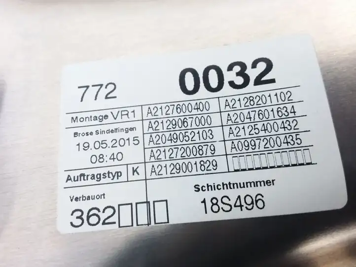 Mercedes-Benz E W212 (2009 - 2016) A2127600400 Стеклоподъемник передней двери (без мотора) — фото 2