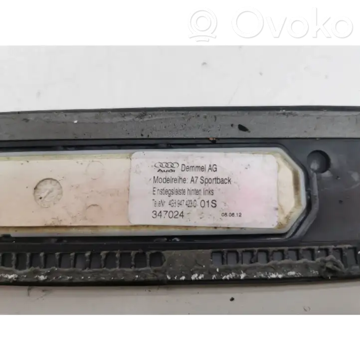 Audi A7 S7 4G (2010 - 2014) 4G8947406C Внутренняя обшивка порога (комплект) — фото 9