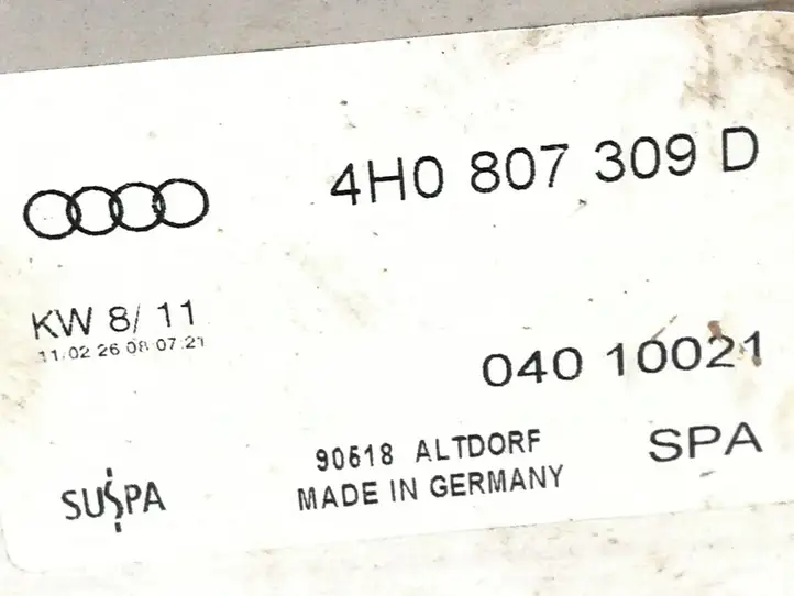 Audi A8 S8 D4 4H (2010 - 2014) 4H0807309D Усилитель заднего бампера — фото 6