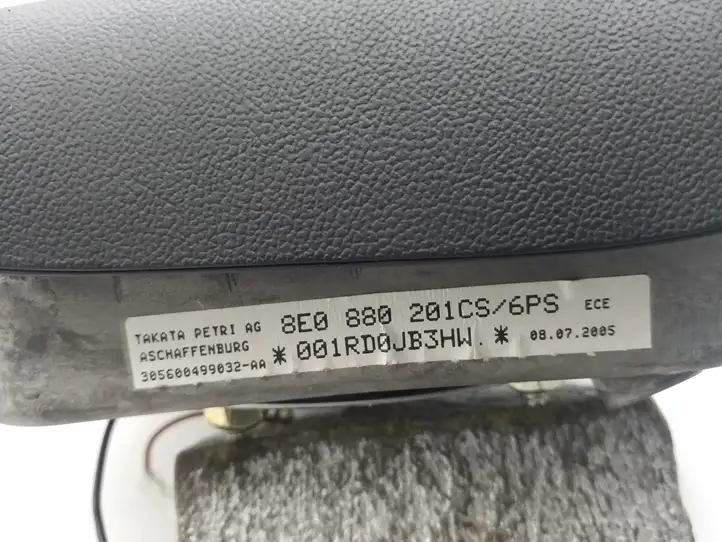 Audi A4 S4 B7 8E 8H (2004 - 2009) 8E0880201CS Подушка безопасности руля — фото 3