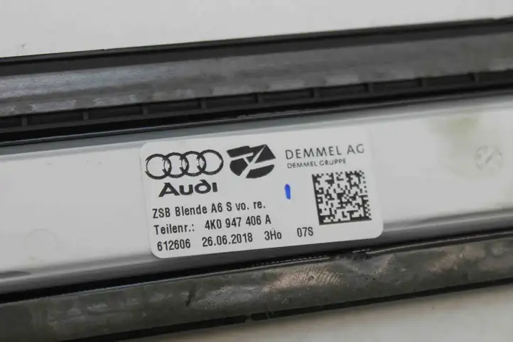 Audi A6 C7 (2014 - 2018) 4K0947406A Внутренняя обшивка порога (комплект) — фото 4