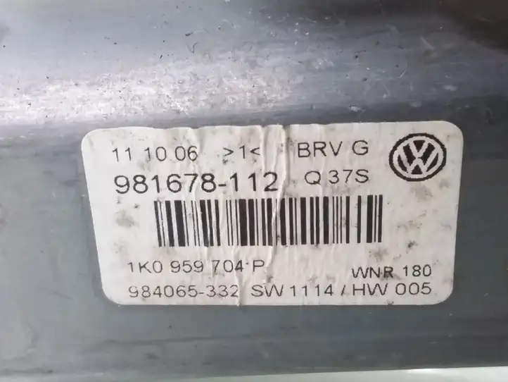 Volkswagen PASSAT B6 (2005 - 2010) 1K0959704P Стеклоподъемник задней двери — фото 4