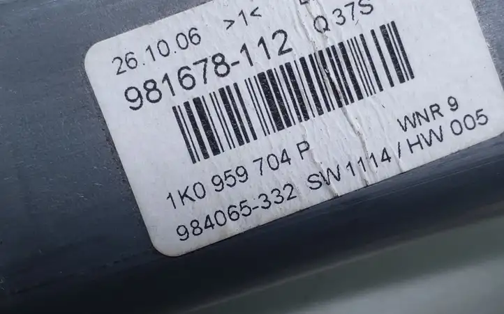 Volkswagen PASSAT B6 (2005 - 2010) 1K0959704P Стеклоподъемник задней двери — фото 5