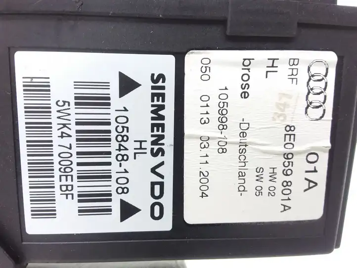 Audi A4 S4 B7 8E 8H (2004 - 2009) 8E0959801A Стеклоподъемник задней двери — фото 3