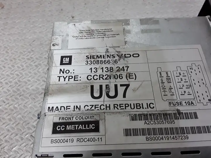 Opel Meriva A (2002 - 2006) 13138247 Магнитола / мультимедийная система — фото 3