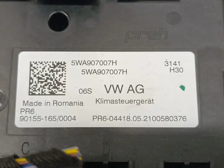 Audi A3/S3 8Y (2020 - ) 5WA907007H Модуль управления кондиционером — фото 2