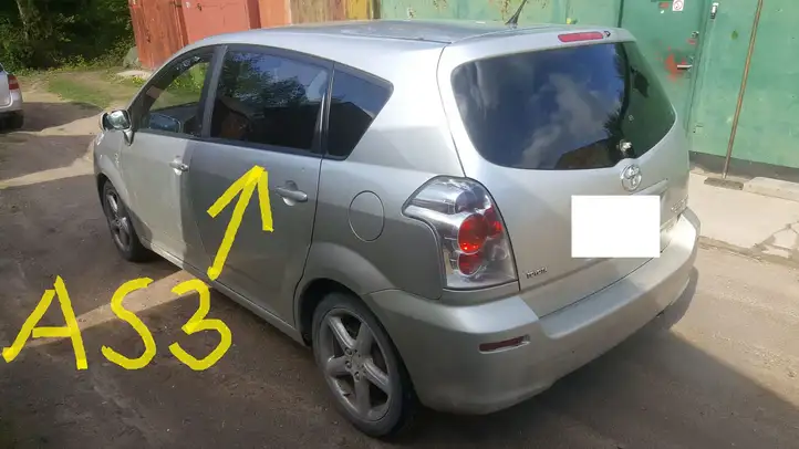 Toyota Corolla Verso AR10 (2004 - 2009) AS3 Стекло задней двери — фото 1
