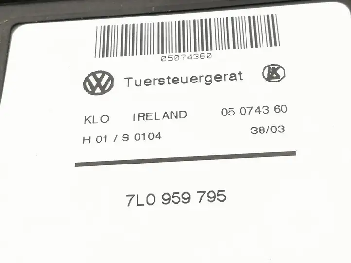 Volkswagen Touareg I (2002 - 2010) 7L0959795 Стеклоподъемник задней двери — фото 2