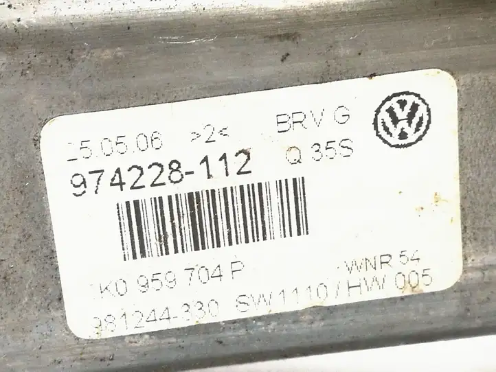 Volkswagen PASSAT B6 (2005 - 2010) 1K0959704P Стеклоподъемник задней двери — фото 4