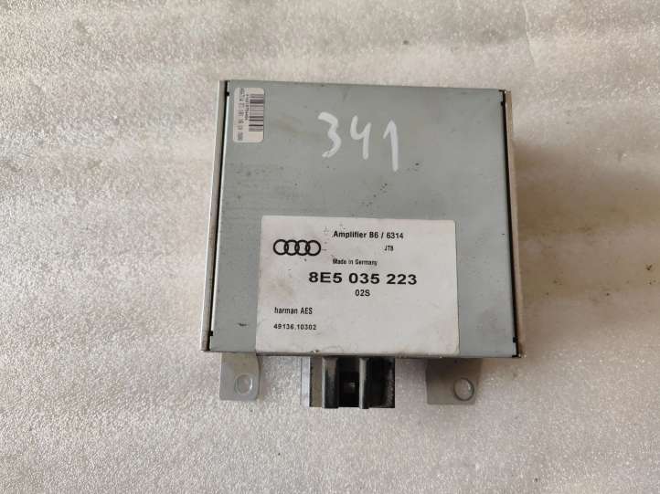 8E5035223 Audi A4 S4 B6 8E 8H Garso stiprintuvas