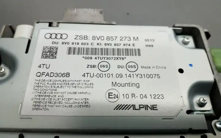 Audi A3/S3 8V (2012 - 2016) 8V0857273M Магнитола / мультимедийная система — фото 3
