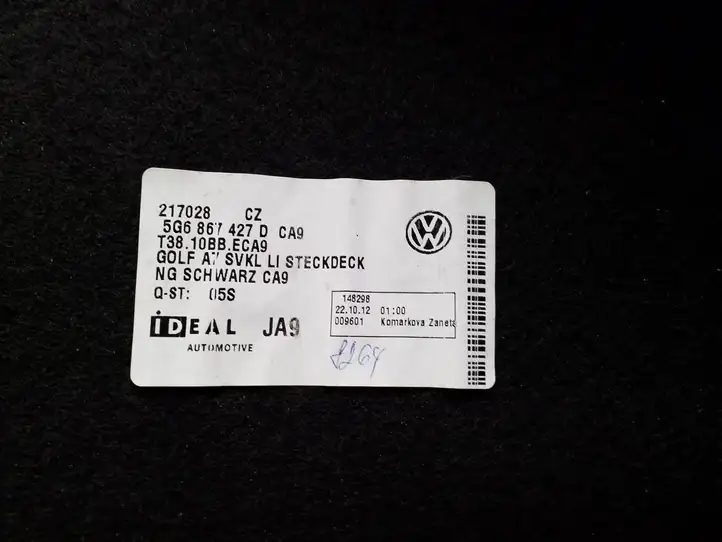 Volkswagen Golf VII (2013 - 2019) 5G6867427D Боковая обшивка багажника — фото 7