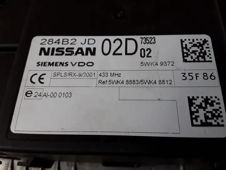 Nissan Qashqai (2010 - 2013) 284B2JD02D Модуль комфорта — фото 2