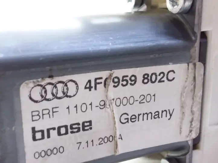 Audi A6 S6 C6 4F (2004 - 2008) 4F0959802C Стеклоподъемник задней двери — фото 4
