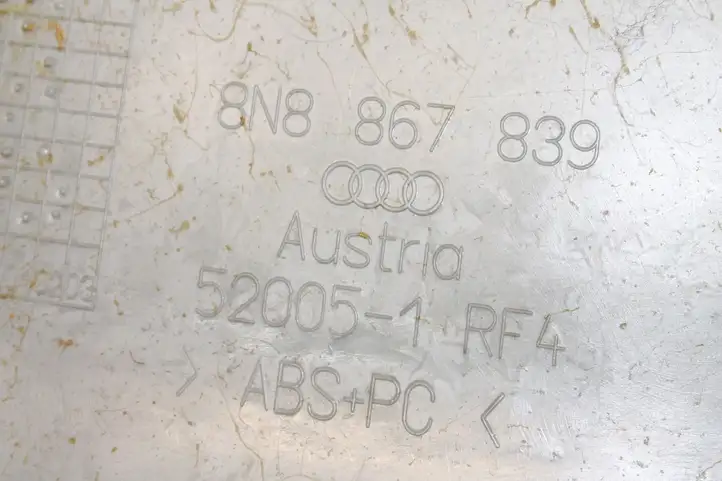 Audi TT Mk1 (1998 - 2003) 8N8867839 Прочие детали салона — фото 5