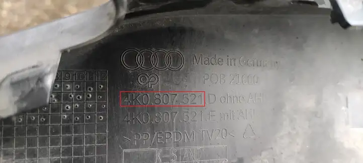 Audi A6 S6 C8 4K (2018 - ) 4K0807521 Нижняя часть переднего бампера — фото 6
