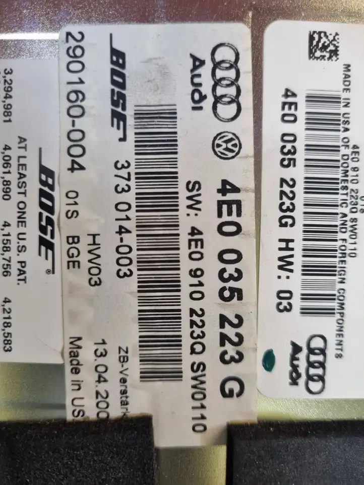 Audi A8 S8 D3 4E (2005 - 2007) 4E0035223G Усилитель звука — фото 6
