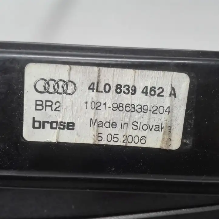 Audi Q7 4L (2005 - 2009) 4L0839462A Стеклоподъемник задней двери без мотора — фото 3