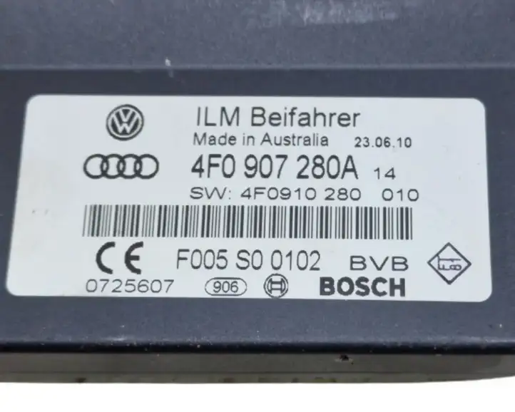 Audi A6 Allroad C6 (2008 - 2011) 4F0907280A Прочие блоки управления — фото 5
