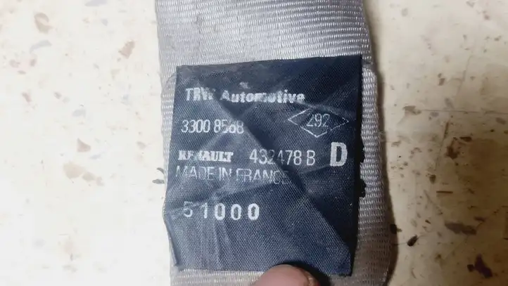 Renault Scenic I (1996 - 2003) 432478B Передний ремень безопасности — фото 5