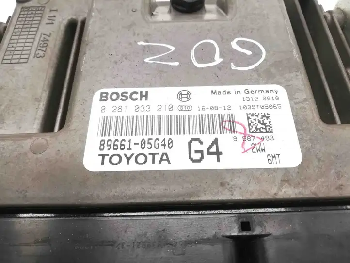Toyota Avensis T270 (2015 - 2018) 8966105G40 Блок управления двигателем (ЭБУ) — фото 3