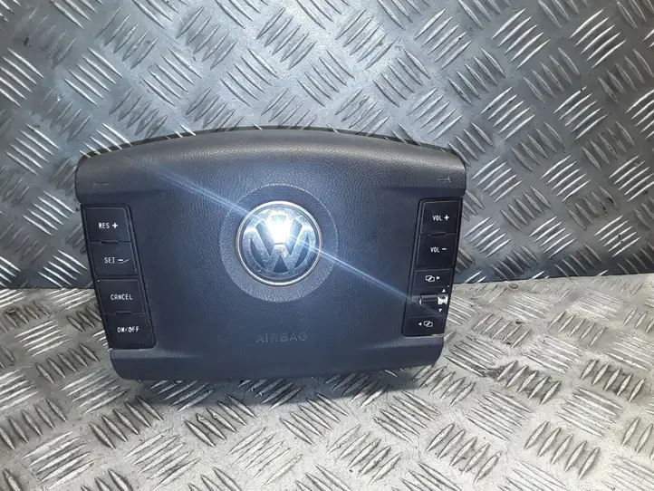 Volkswagen Touareg I (2002 - 2010) 61503077E Подушка безопасности руля — фото 1