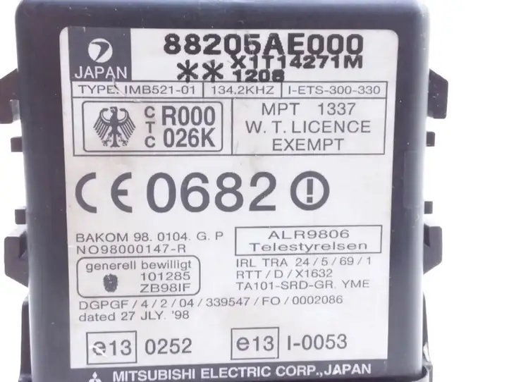 Subaru Outback (1998 - 2003) 88205AE000 Блок иммобилайзера — фото 2