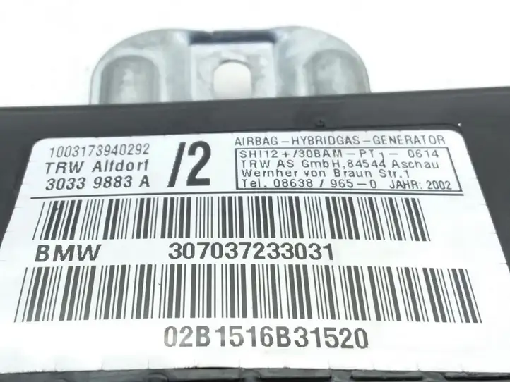 BMW X5 E53 (1999 - 2006) 307037233031 Подушка безопасности двери — фото 3