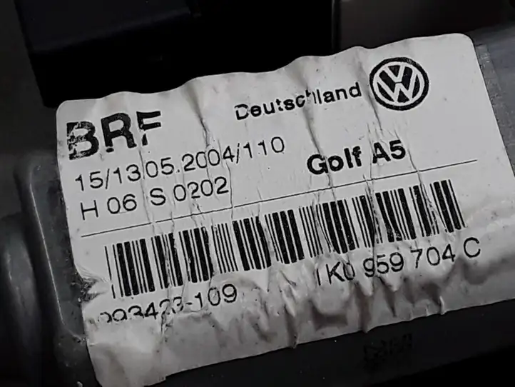 Volkswagen Golf V (2003 - 2009) 1K0959704C Стеклоподъемник передней двери (комплект) — фото 2