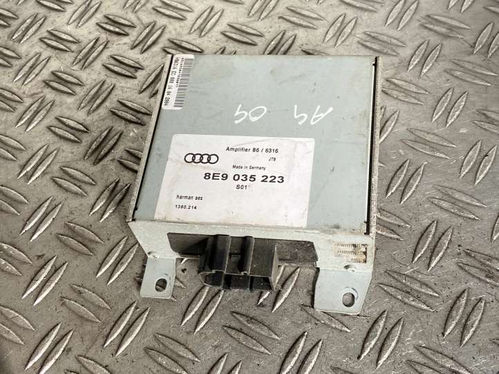 8E9035223 Audi A4 S4 B6 8E 8H Garso stiprintuvas