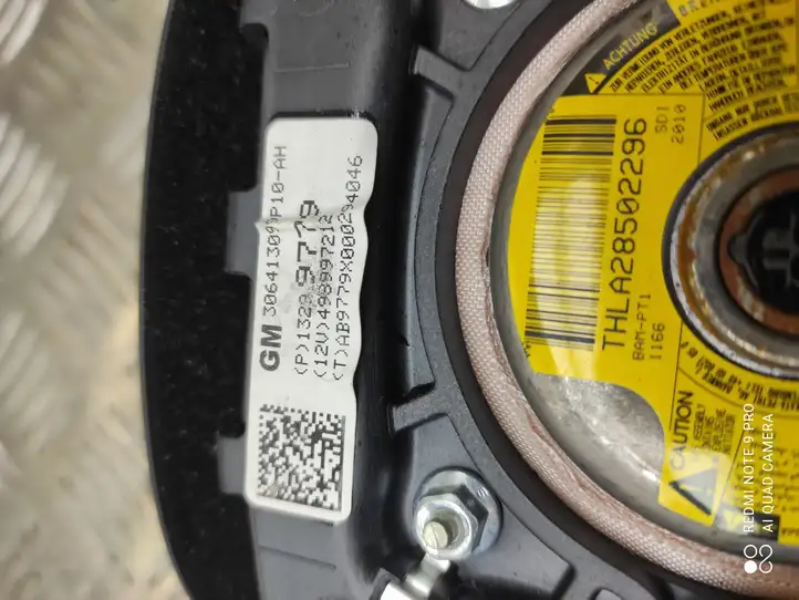 Opel Astra J (2009 - 2012) 306413099P10AH Подушка безопасности руля — фото 3