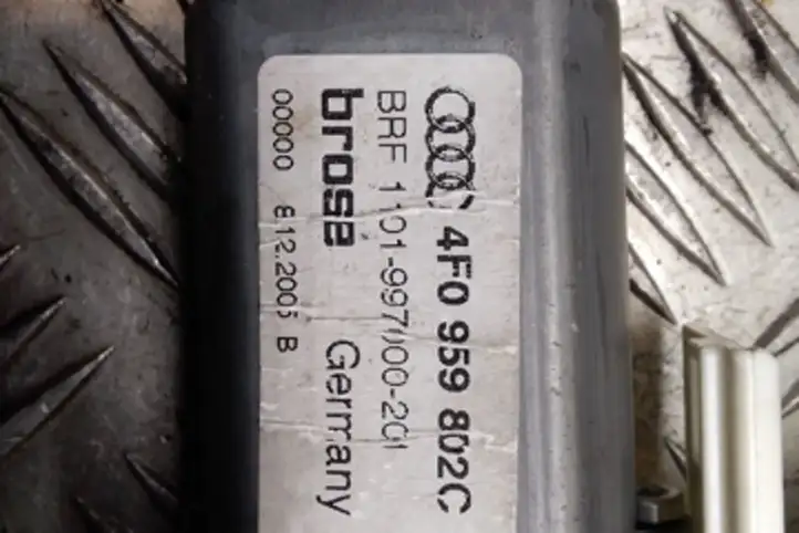 Audi A6 S6 C6 4F (2004 - 2008) 0536010001 Стеклоподъемник задней двери — фото 4