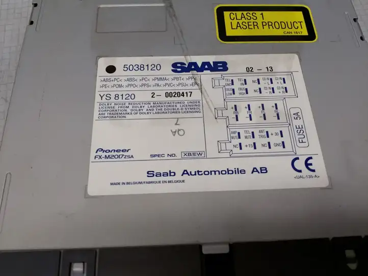 Saab 9-5 (1998 - 2005) 5038120 Магнитола / мультимедийная система — фото 3