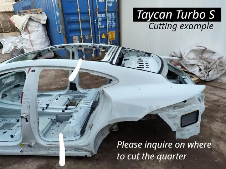 Porsche Taycan 9J1 (2019 - ) Задняя четверть — фото 1