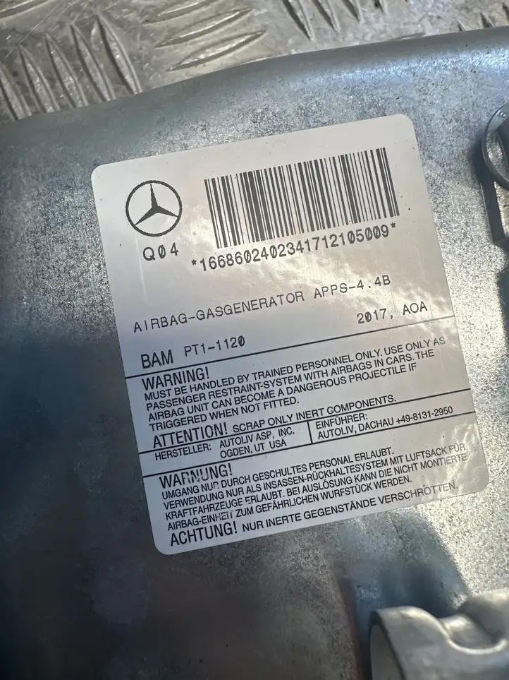 Mercedes-Benz GLE W166/C292 (2015 - 2019) A1666840300 Подушка безопасности пассажира — фото 3