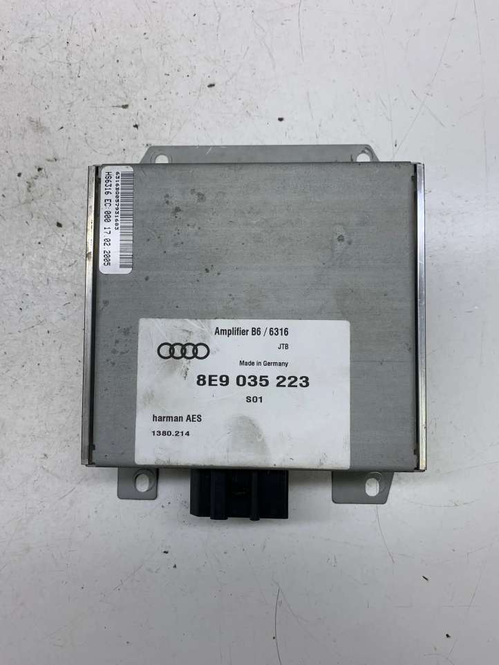 8E9035223 Audi A4 S4 B7 8E 8H Garso stiprintuvas