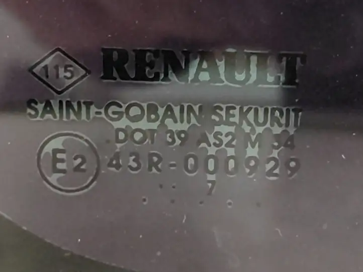Renault Espace IV (2006 - 2012) 43R000929 Заднее боковое стекло — фото 2