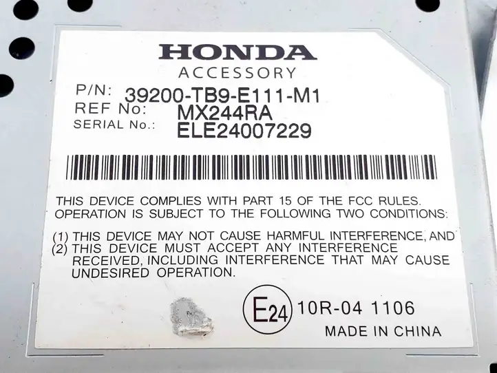 Honda Civic IX (2011 - 2017) 39200TB9E111M1 Прочие приборы — фото 2