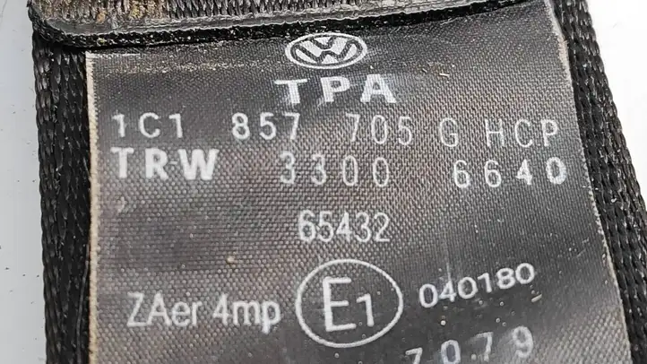 Volkswagen New Beetle (1997 - 2005) 1C1857705G Передний ремень безопасности — фото 3