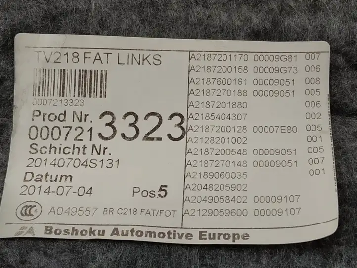 Mercedes-Benz CLS C218,X218 (2011 - 2017) DALISID832 Обшивка передней двери — фото 4
