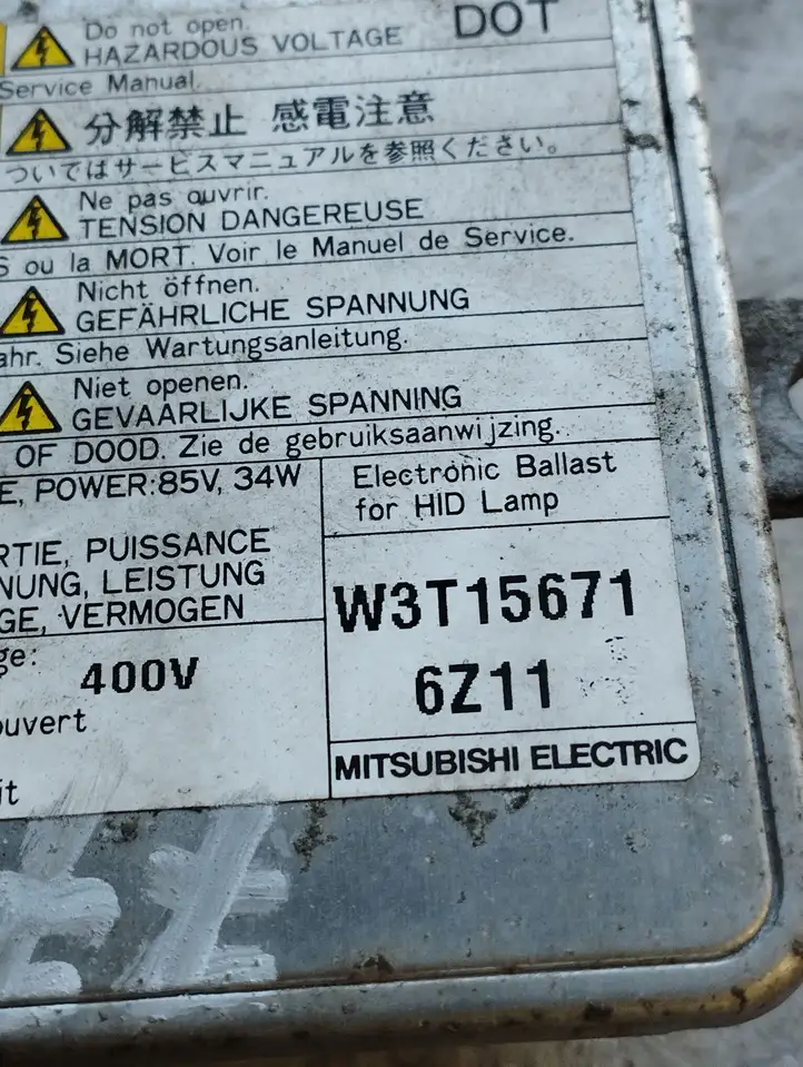Mazda 5 (2005 - 2010) W3T15671 Блок розжига ксенона — фото 2