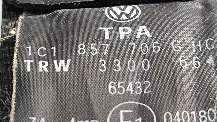 Volkswagen New Beetle (1997 - 2005) 1C1857706G Передний ремень безопасности — фото 3