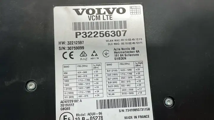 Volvo S90, V90 (2016 - 2020) 32256307 Bluetooth модуль — фото 3