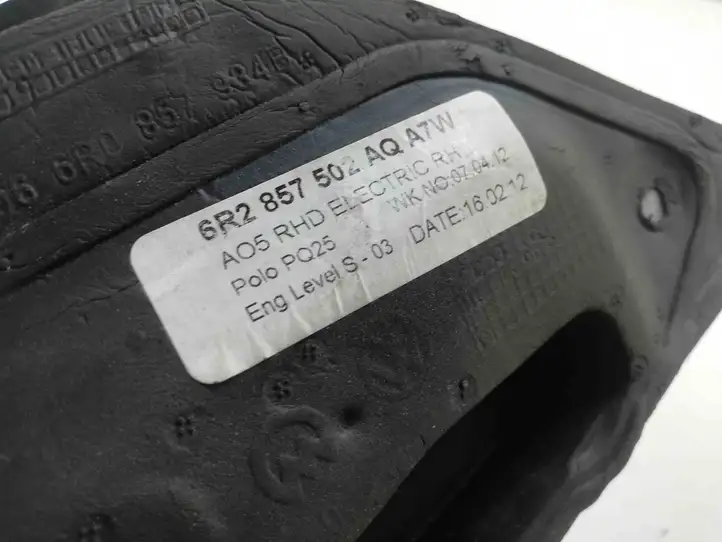 Volkswagen Polo V 6R (2009 - 2015) 6R2857502 Боковое зеркало с электроприводом — фото 4