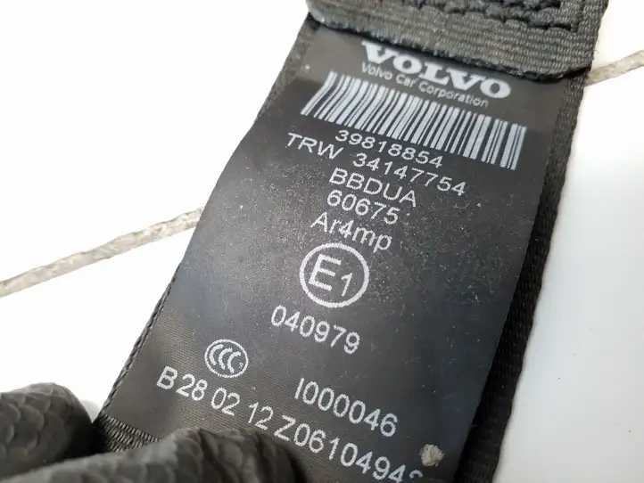 Volvo XC60 (2008 - 2013) 39818854 Задний ремень безопасности — фото 3