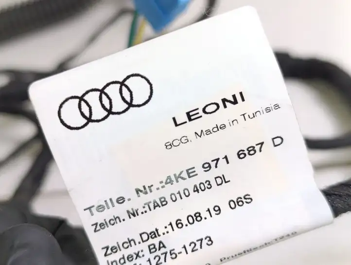 Audi e-tron (2018 - ) 4KE971687D Проводка задней двери — фото 3