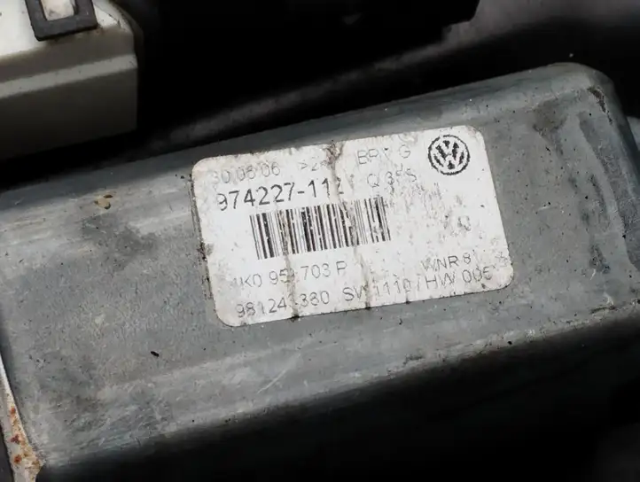 Volkswagen PASSAT B6 (2005 - 2010)  98086110Z Передний комплект электрического механизма для подъема окна
