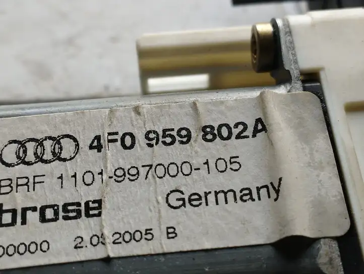 Audi A6 S6 C6 4F (2004 - 2008) 4F0959802A Стеклоподъемник задней двери — фото 2