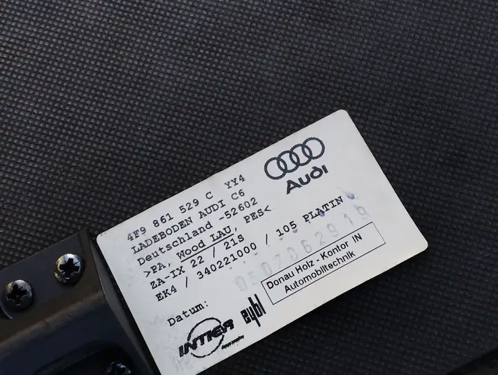 Audi A6 S6 C6 4F (2004 - 2008) 4F9861529C Пол багажника — фото 4